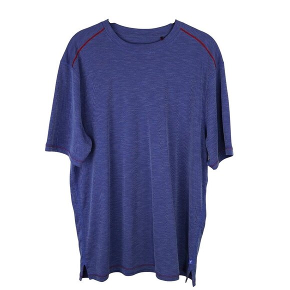 Tommy Bahama Mens Shoreline Surf Size M Purple Short Sleeve Crew-Neck T-Shirt - Picture 1 of 8